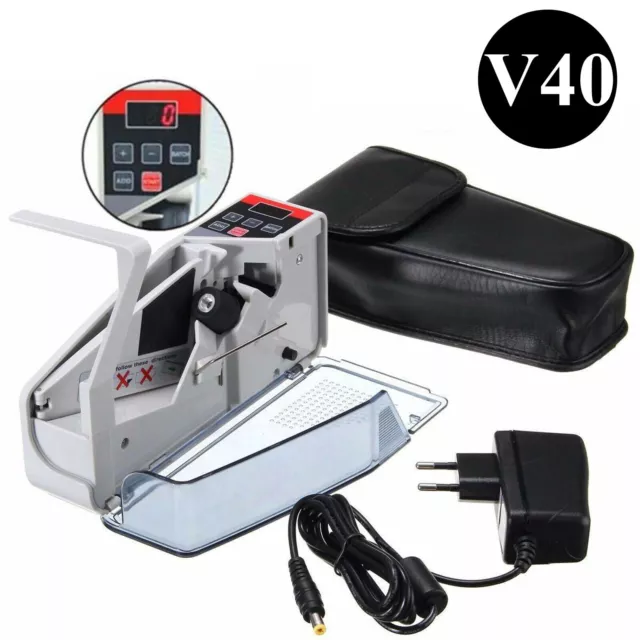 Money Counter Machine Currency Cash Bank Counterfeit Detector Cash Counting