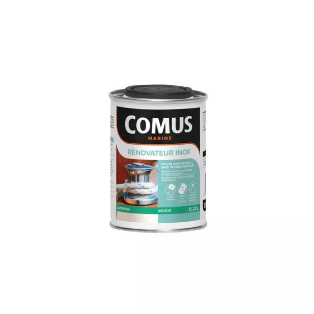 RENOVATEUR INOX 200ML - Polish pour métaux à base de cires végétales - COMUS MAR