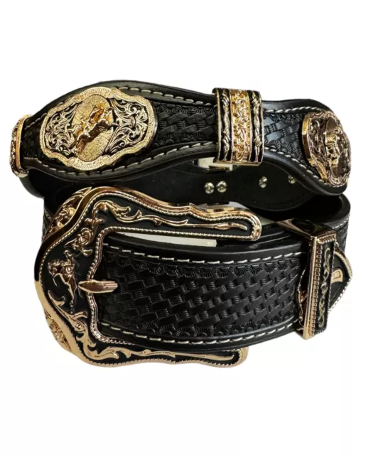Cinto Vaquero Concho Cowboy Western Rodeo Cowboy Style Leather Belt