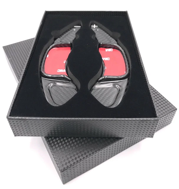 Palettes Changement Vitesse Extension Volant Mini F54 F55 F56 F57 F60 - Carbone Noir ABS