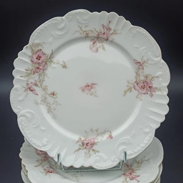 Lot De 6 Assiettes à Dessert Arcopal – Verre Imprimé Fleurs Pastel – Occasion