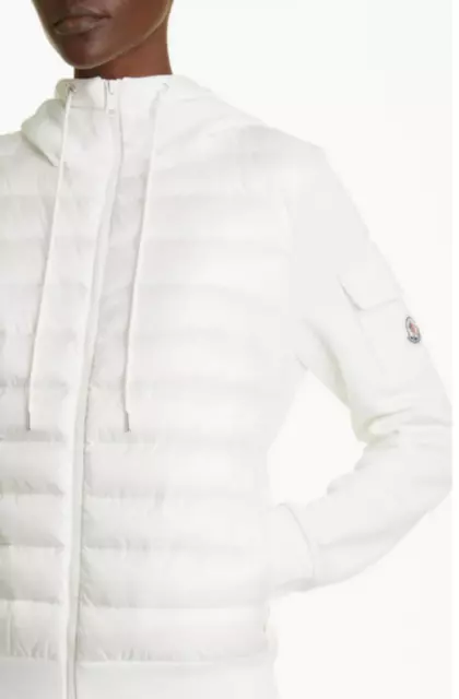 Moncler Maglia Quilted Mixed Media Zip Cardigan 5A 2136 3