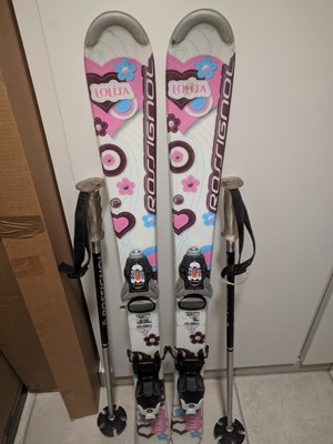 Qualité A fixations Alpine Ski occasion junior Rossignol Comp 9J 100 cm Qualité A fixations Alpine Ski occasion junior Rossignol Comp 9J 100 cm