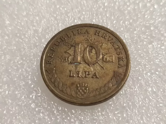 Münze Coin 10 Lipa Republika Hrvatska Kroatien Croatia Münzen 1999 H-3-47