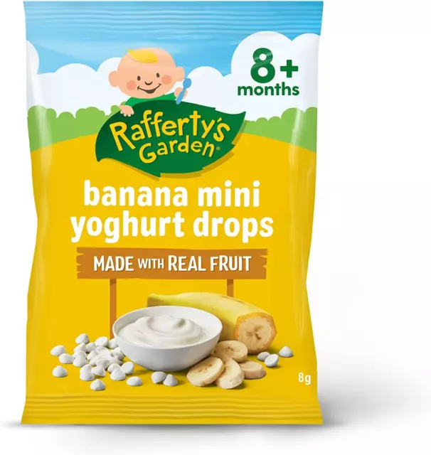 Banana Mini Yoghurt Drops for Babies 8 G (Case of 10)