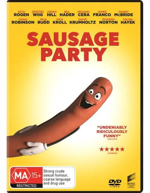 Sausage Party (DVD, 2016) Seth Rogen Comedy Region 4