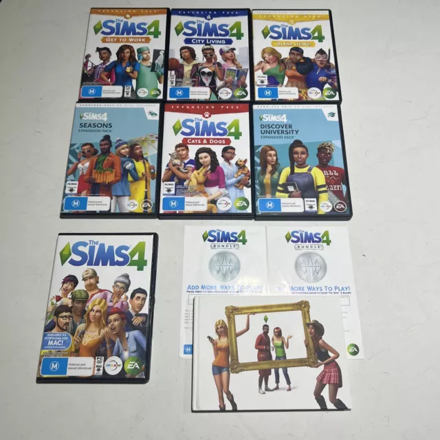 THE SIMS 4 PC Game Bundle With Expansion Packs Mix Disc And Download Free  Post $80.00 - PicClick AU