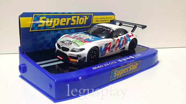 Slot SCX Scalextric Superslot H3855 BMW Z4 GT3 2015 24 Hours of SPA ROAL Nº9