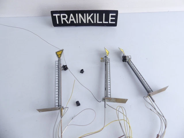 3pcs Échelle HO/OO Modèle Ferroviaire Modèle De Feux De Voie