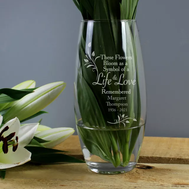 Personalised Life & Love Vase