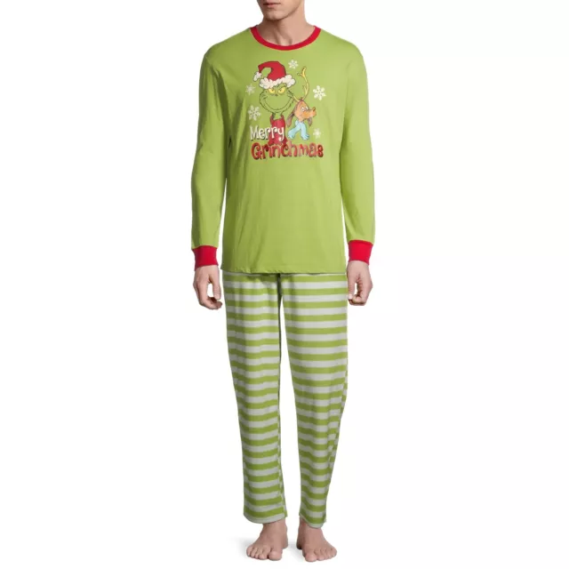 Men's Merry Grinchmas Fleece Pajama Set