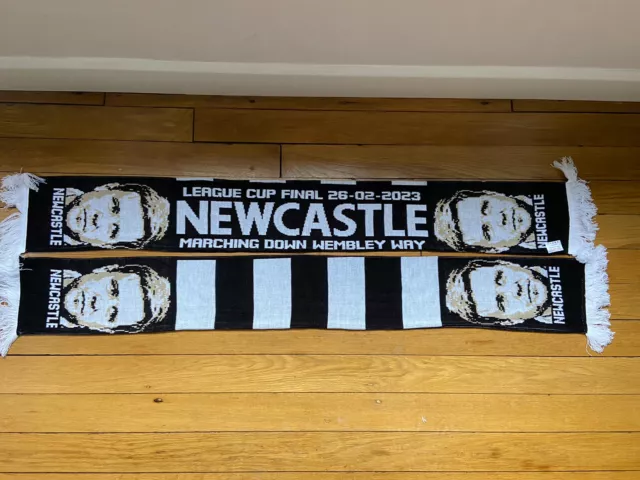 New Newcastle Match Day Scarf, 2023 Carabao Cup Final Scarf