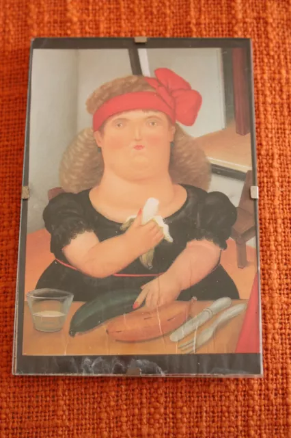 Une Carte Postale Dans Un Sous Verre Reproduction Tableau De  Botero