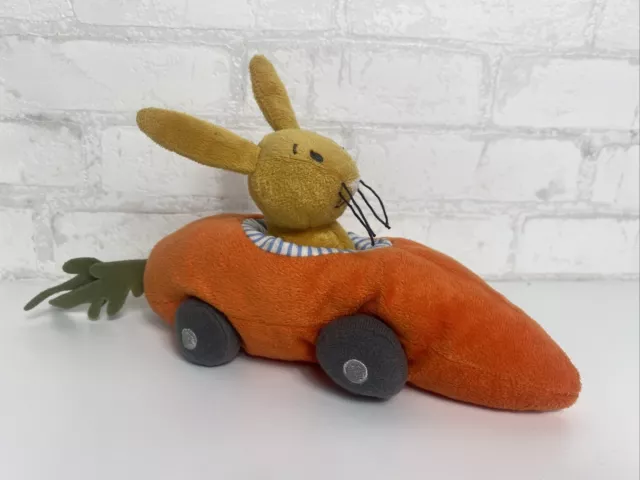 IKEA Hase Fabler Möhre Karotte Auto Rassel Kuscheltier Stofftier Plüschtier