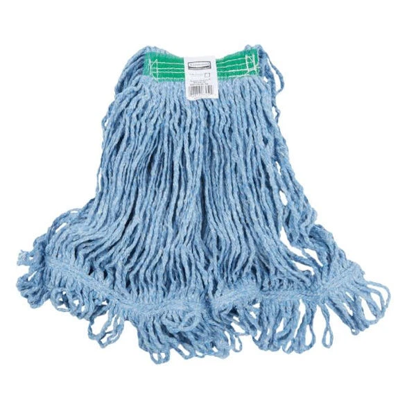 Rubbermaid FGD21206BL00 Stitch Wet Mop Head 1" Headband in Blue - 6 Pack