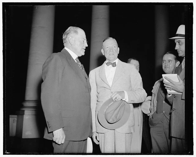 Reproduced 1938 Photo Charles Mcnary, Right a