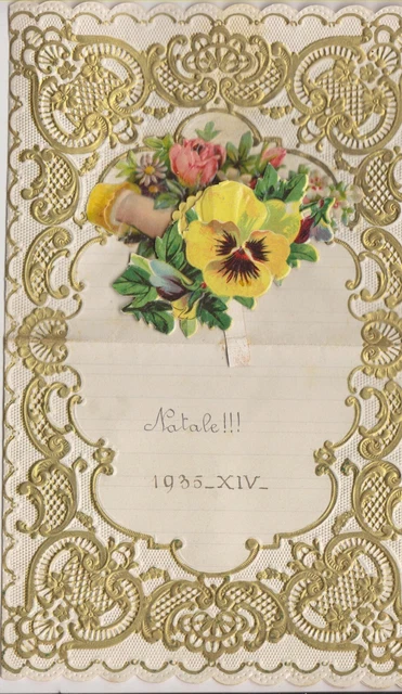 T) Lettera Buon Natale bambini 1935