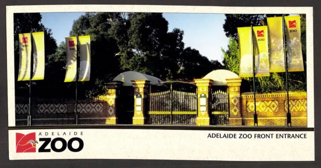 L2734 Australia SA Adelaide Zoo Front Entrance postcard