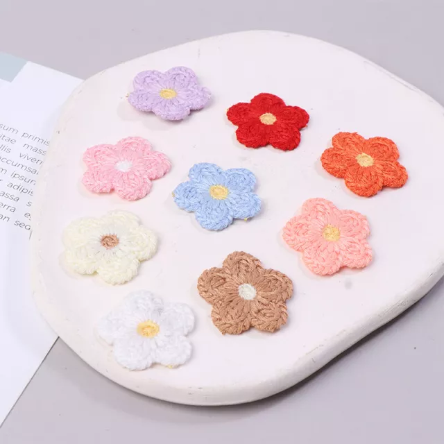 10Pcs Exquisite Embroidered Flower Applique For DIY Clothes Sewing Accessory Pe