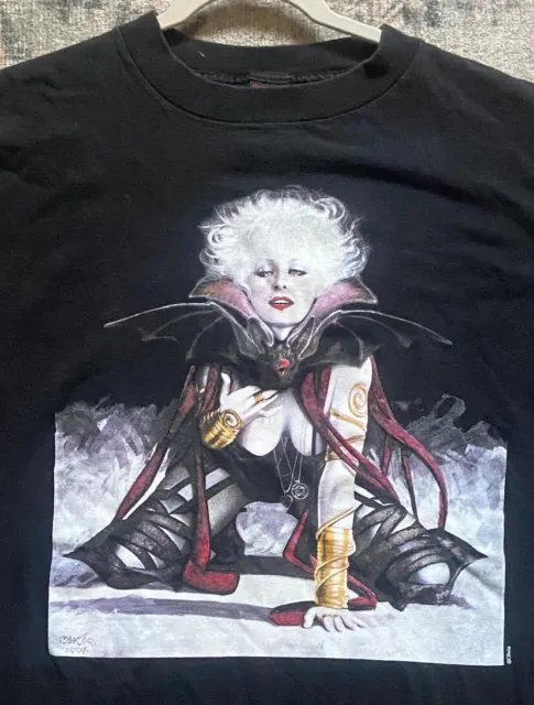 Vintage Olivia De Berardinis Fantasy Shirt Fashion Victim Xl Goth Vampire
