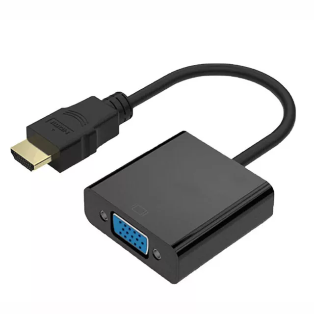 Adattatore Convertitore Cavo Video Hdmi Maschio A Vga Femmina 1080P Per ♪