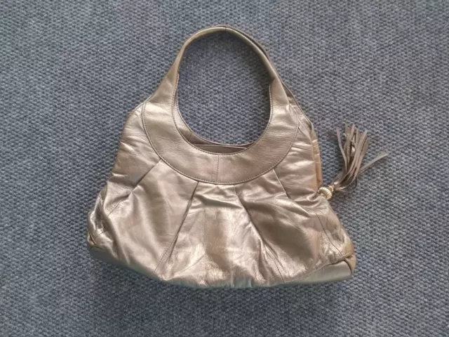 Sigrid Olsen Gold Leather Shoulder Bag Excellent Condition