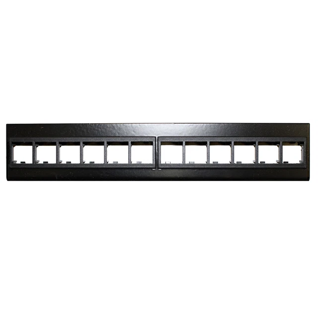 Belden Ibdn Ax100223 Unloaded Mvdo 12 Port Adatper Strip, Black