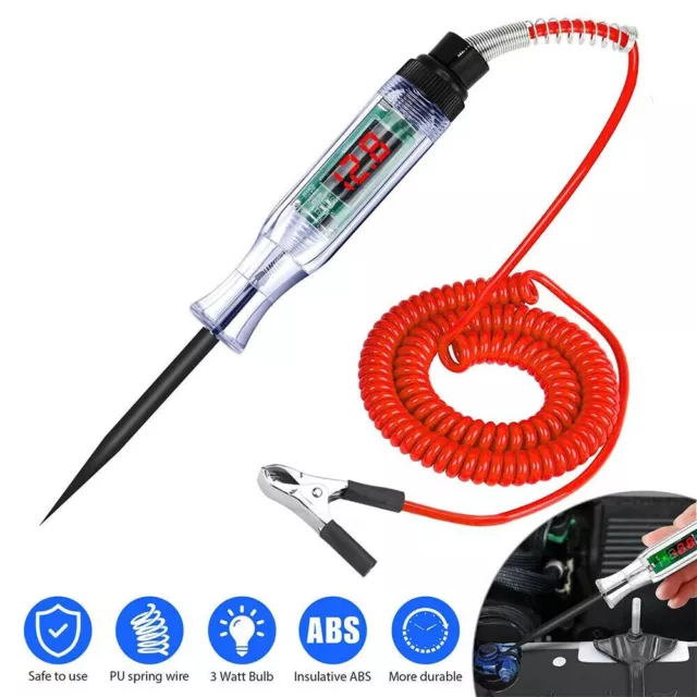 6-24V Digital Electric Circuit LCD Tester Test Lights Car Truck Probe Pen