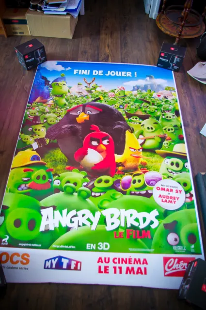 ANGRY BIRDS SET OF 4 POSTERS 4x6 ft Bus Shelter D/S Movie Poster Original 2016