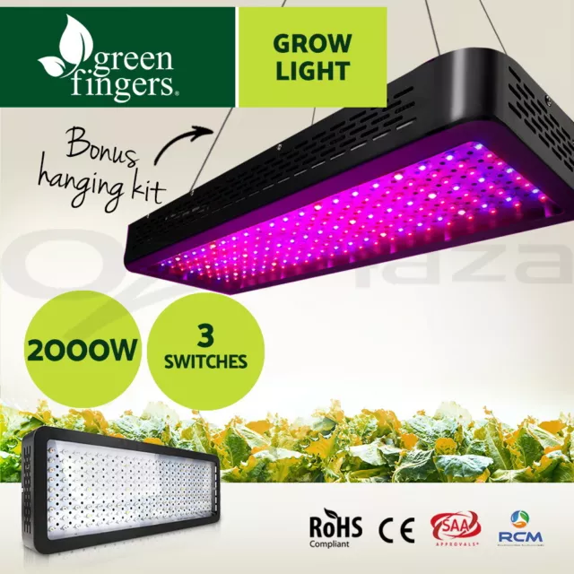 Greenfingers LED Grow Light 2000W Full Spectrum Indoor Plants Veg Flower Lamp