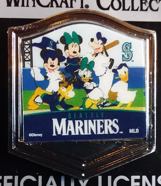 Seattle Mariners Team Disney Collectible Lapel Pin - Mickey & Minnie RARE *New*