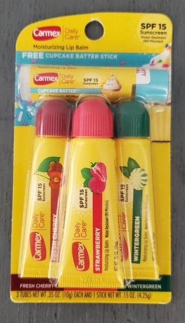 250 4 Packs - BULK Carmex Lip Balm Bulk Chap Stick, variety & Cake 6951