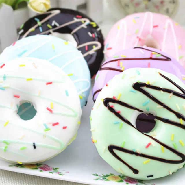 Squishy Squeeze Stress Reliever Soft Colourful Doughnut Scented Rising Toys