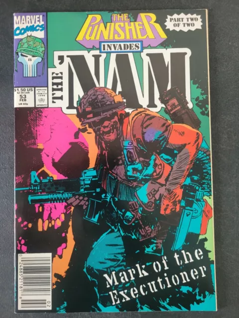 THE 'NAM #53 (1991) MARVEL COMICS "PUNISHER INVADES NAM" Part 2 NEWSSTAND