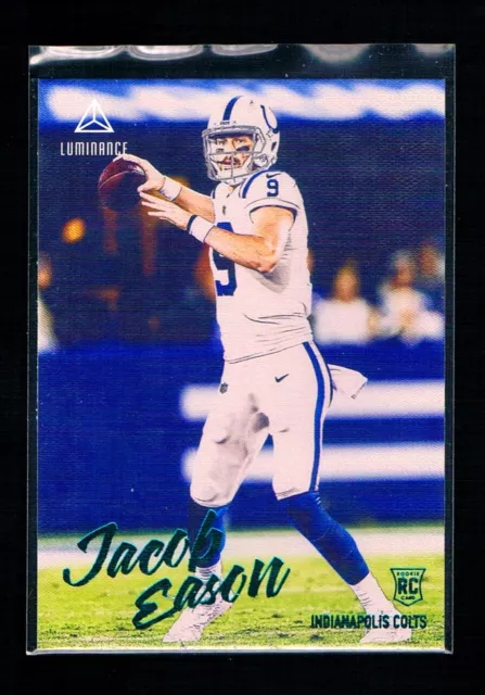 Jacob Eason RC Lot (3) 2020 Panini Chronicles Football Teal, Acetate - Colts