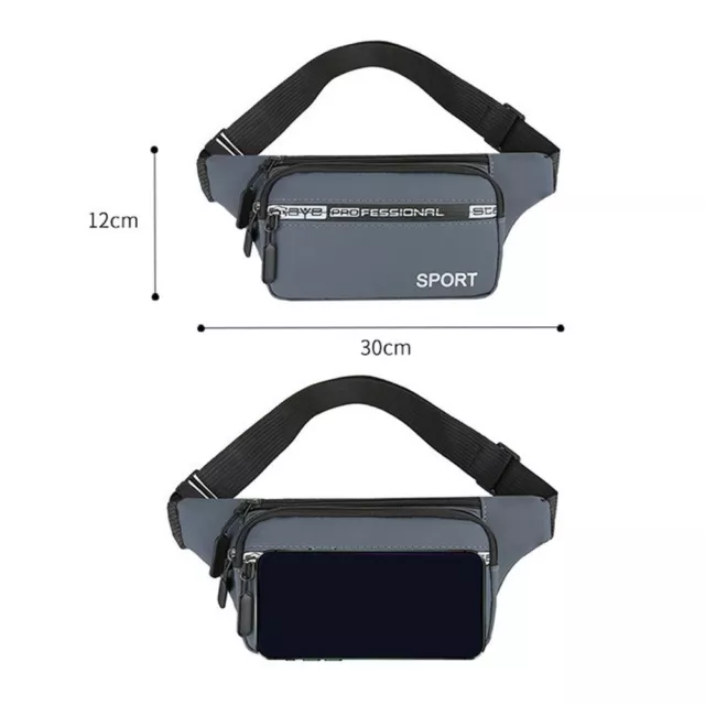 Casual Nylon Waterproof Storage Belt Bag Waist Packs Men Waist Bag Chest Pack 3