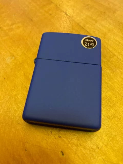 Genuine Zippo Royal Blue Matte windproof Lighter CASE ONLY No Insert/Box