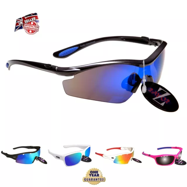 Rayzor Sports Wrap Sunglasses UV400 Anti Glare Mens Women Unisex rrp£49 *c