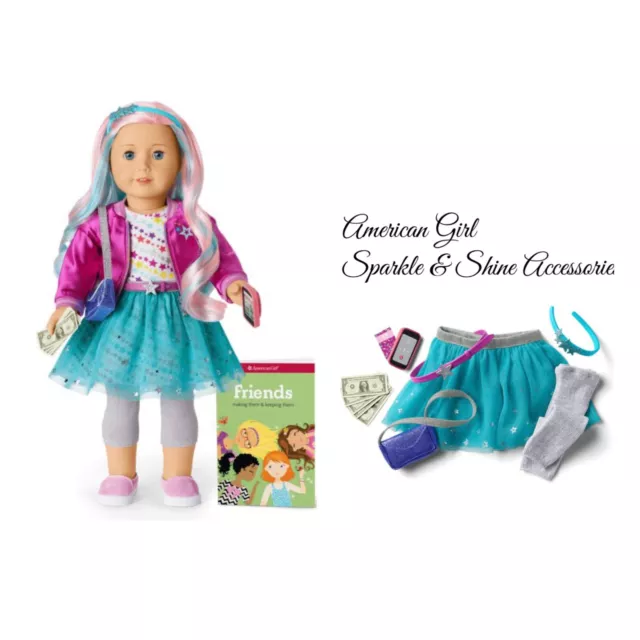 American Girl 88 Truly Me Doll & Sparkle & Shine Accessories NEW In Box