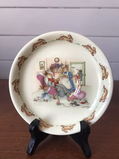 Vintage Royal Doulton Bunnykins Convalescing Casino Saucer Barbara Vernon