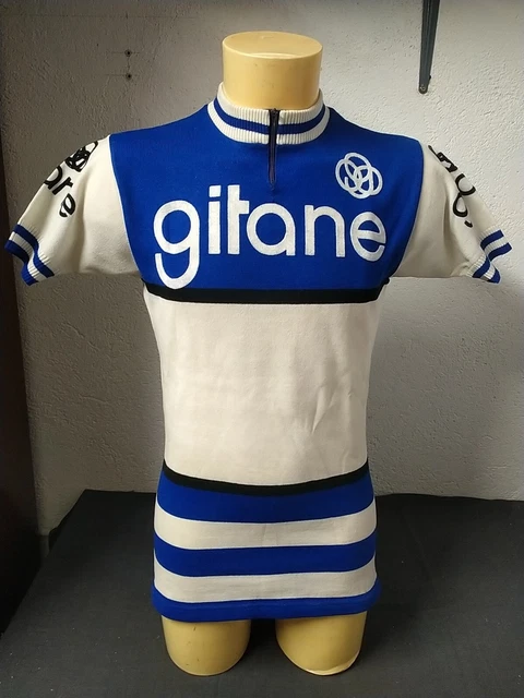 MAILLOT CYCLISME VINTAGE Cycliste Vélo Gitane Bon État Taille L