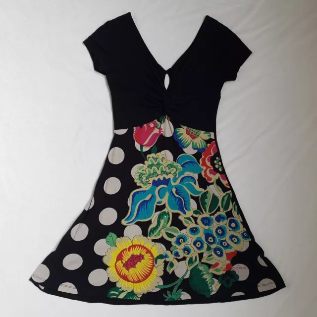 Abito da donna Desigual taglia S Midi Fit and Flare strass paillettes...