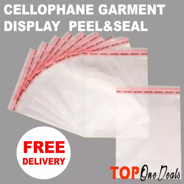 Clear Cello Bags Cellophane Self Seal Large Small For Sweet Card Craft Packing