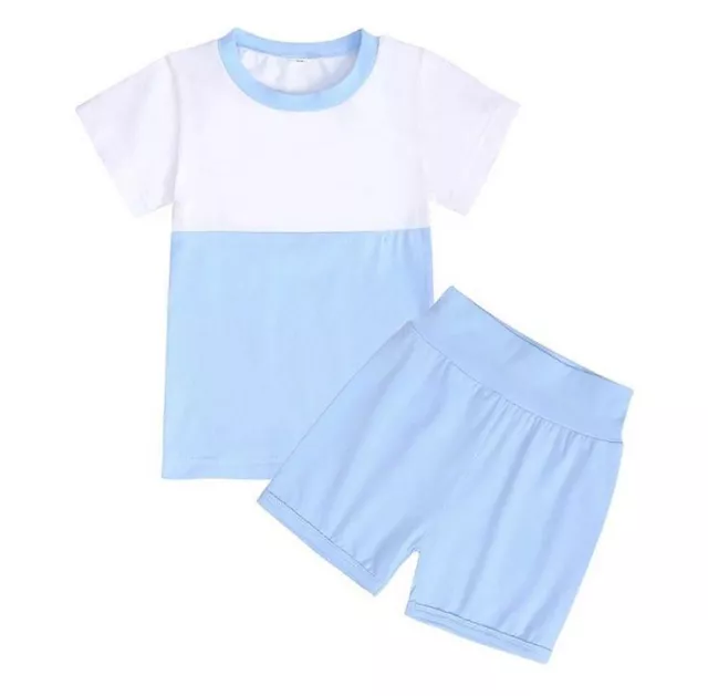 Toddler Boys Short Sleeve T-Shirt + Shorts Tracksuit Summer Outfit Clothes Set