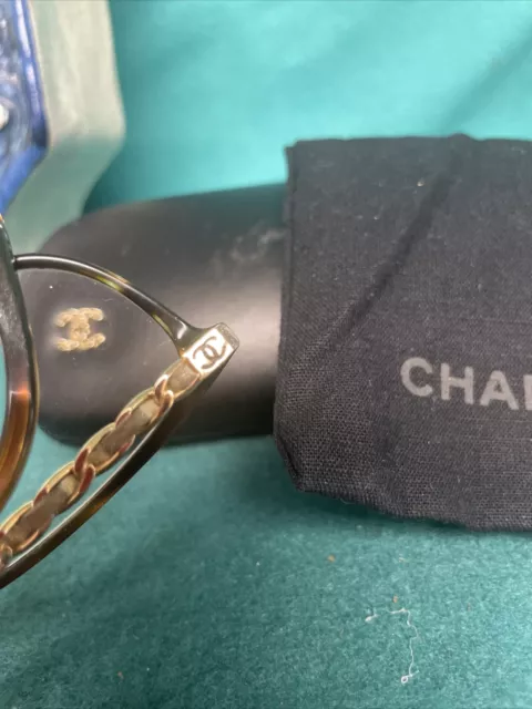 Authentic Chanel Glasses 3117-H c.622 Black/Gold 51-15-135  Eyeglassesprescriptio