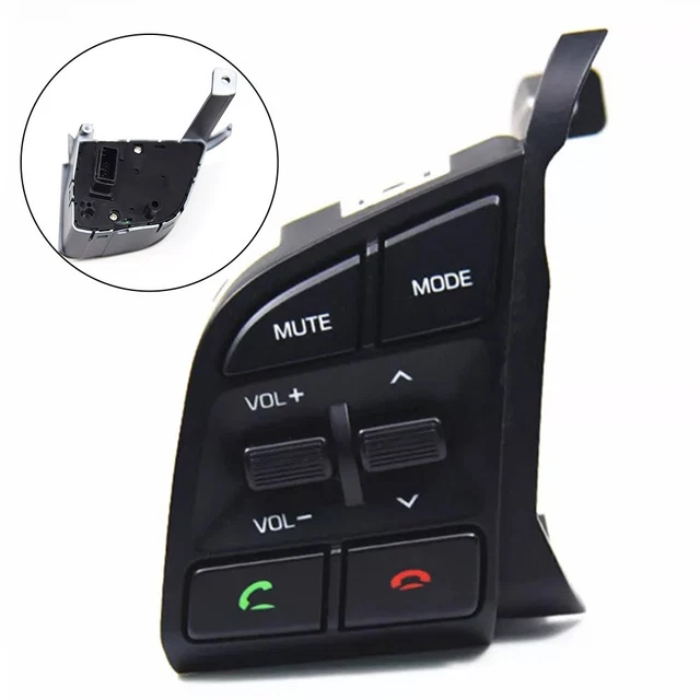 Bouton Volant Audio Bluetooth Pour Hyundai Kona EV150 - Interrupteur Multifonction Gauche - OEM 96710J9530TMT - 2