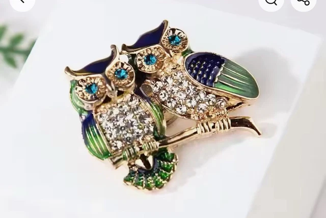 Belle grande originale broche poisson couleur or bijou style vintage