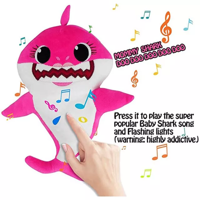 Kids Plush Cartoon Toy Sing and Light Baby Shark Stuffed Toys Party Kids Gifts