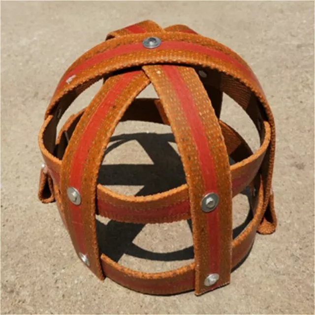 Synthetic Leather Horse Grazing Muzzle Cob Adjustable Horse Grass Muzzle Orange