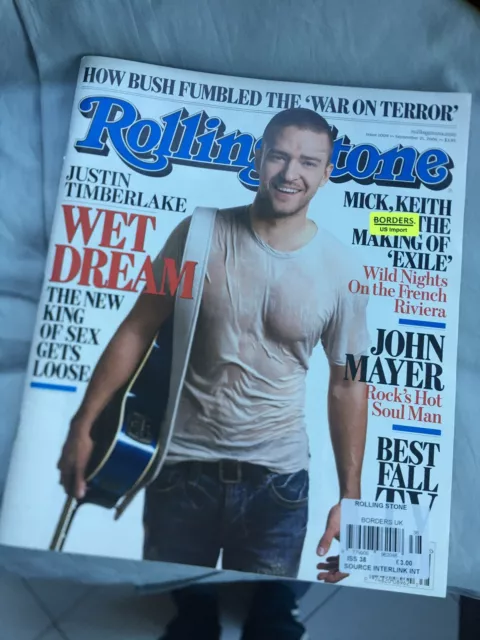 Justin Timberlake Wet Dream Rolling Stone Magazine 2006